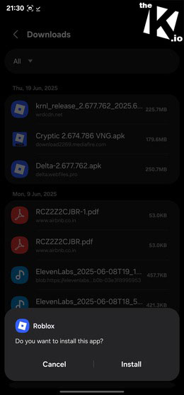 Click Install